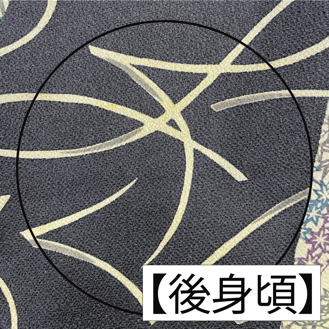 訪問着 正絹 Bランク 袷 身丈157cm 裄丈65cm 燻銀色(いぶしぎんいろ) 江戸紅型 五味桂子 作家物 グレー系 1112007054322