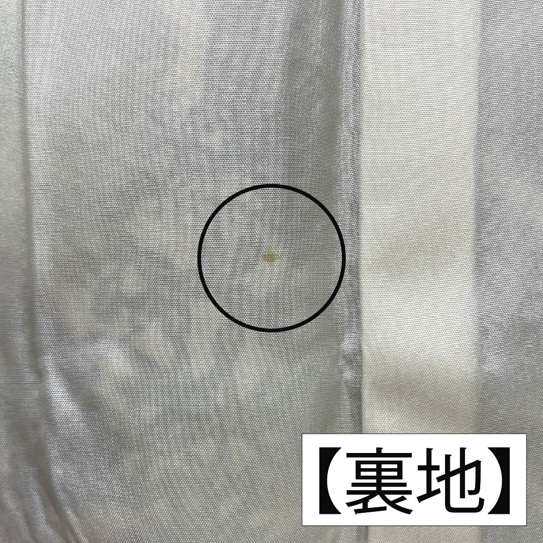訪問着 正絹 Bランク 袷 身丈157cm 裄丈65cm 燻銀色(いぶしぎんいろ) 江戸紅型 五味桂子 作家物 グレー系 1112007054322