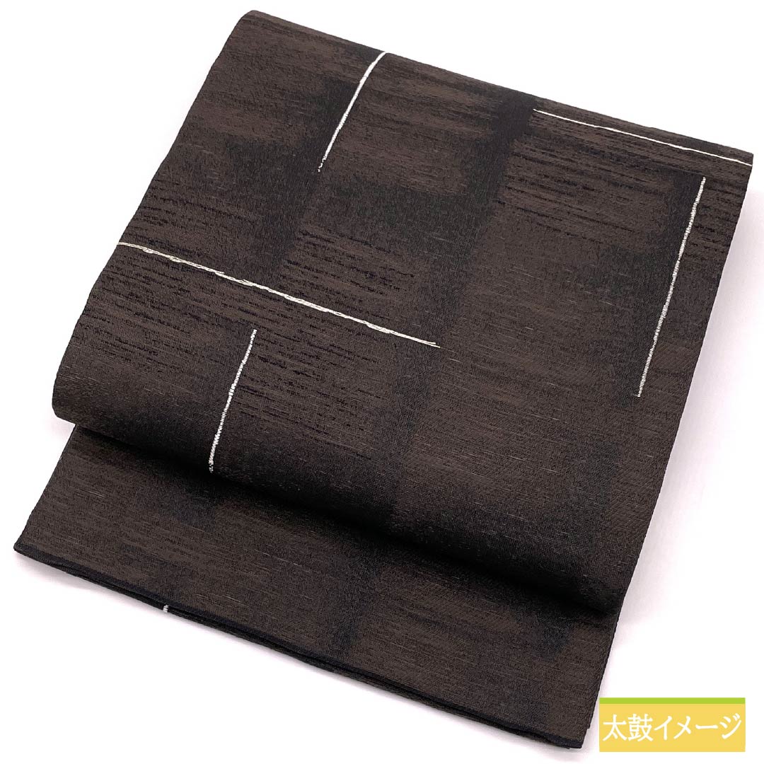 Fukuro Obi (Sleeve) - Pure Silk, S-Rank, Abstract Pattern, Summer Obi, Length 456cm, Pointed Pattern, Casual, Gradient Design, 1123015692499