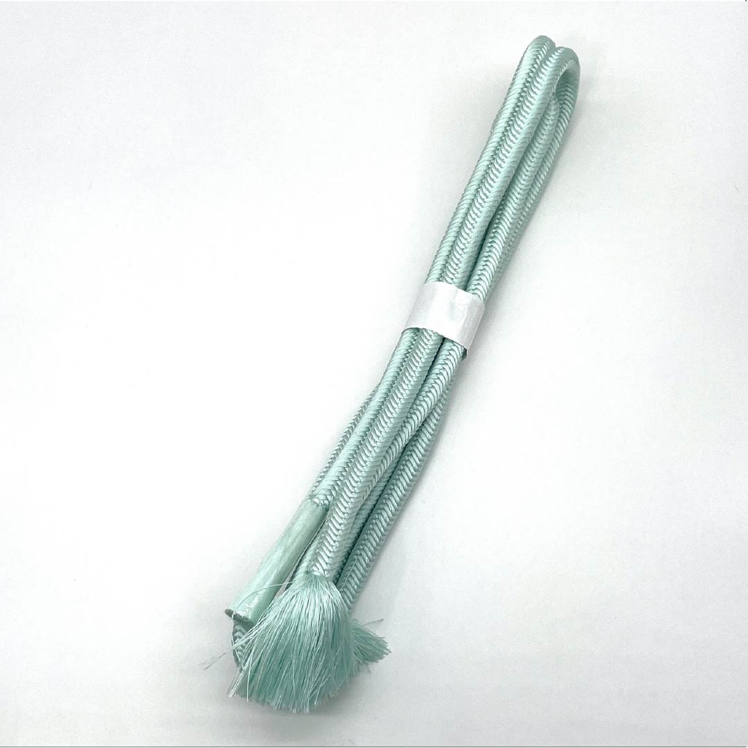 Obijime Silk S-rank Light Blue Marugumi Plain Length approx. 160cm Width approx. 1cm Casual Blue Tone 1135006222324