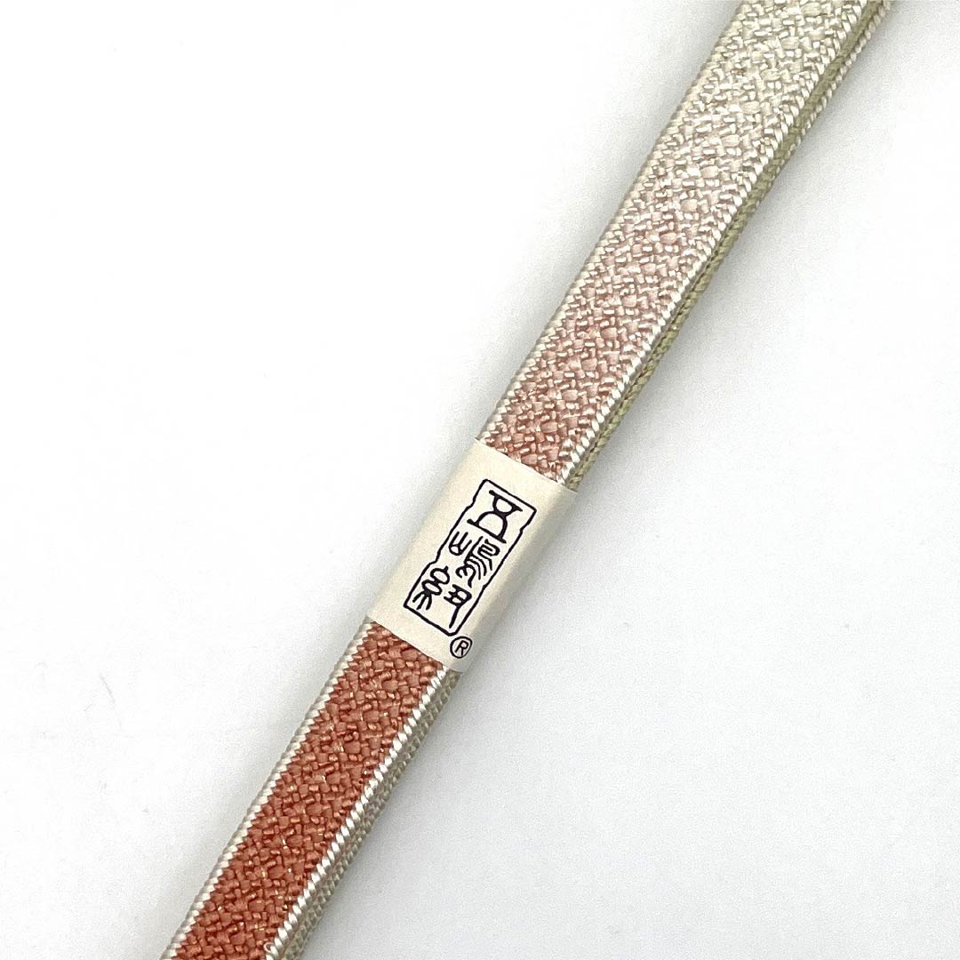 (新古品) 帯締め 正絹 NEWランク 五嶋紐 薄柳色(うすやなぎいろ) 手ぐみ 古典柄 長さ約165cm 幅約1.4cm セミフォーマル 緑系 1135004901319