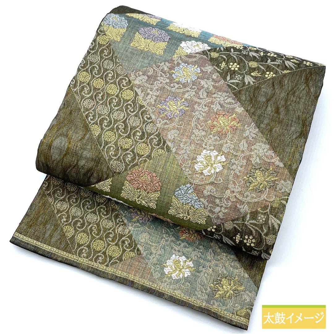 Fukuro Obi, Pure Silk, For Tomesode, Wave Silk, Triple Weave, All Seasons, Obi Length 440cm, S Rank, Six-Way, Formal, Gradient, 1123013422399