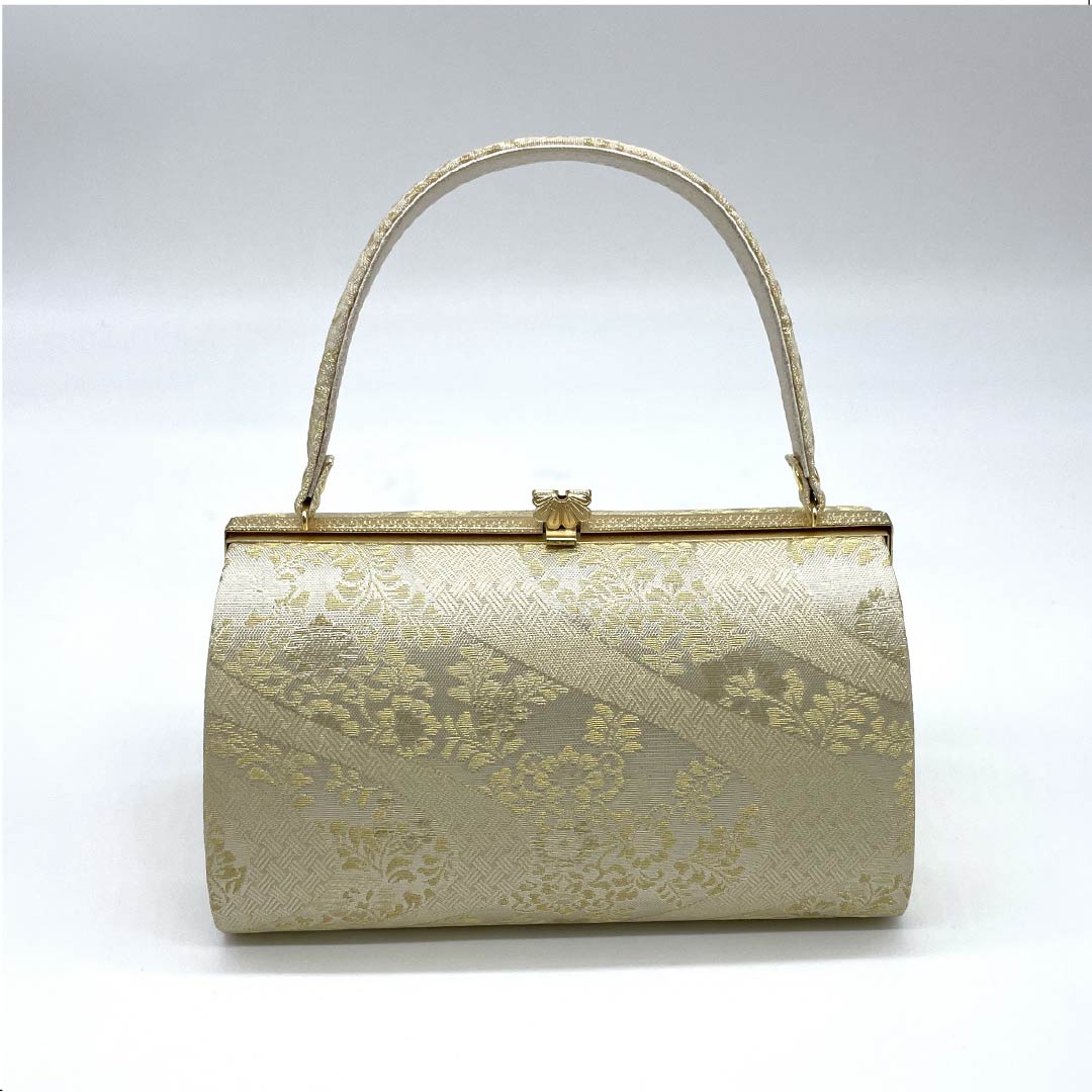 Formal Japanese style bag, gold color (kin-iro), for Tomesode, classic pattern, gold, S rank, 113900006221