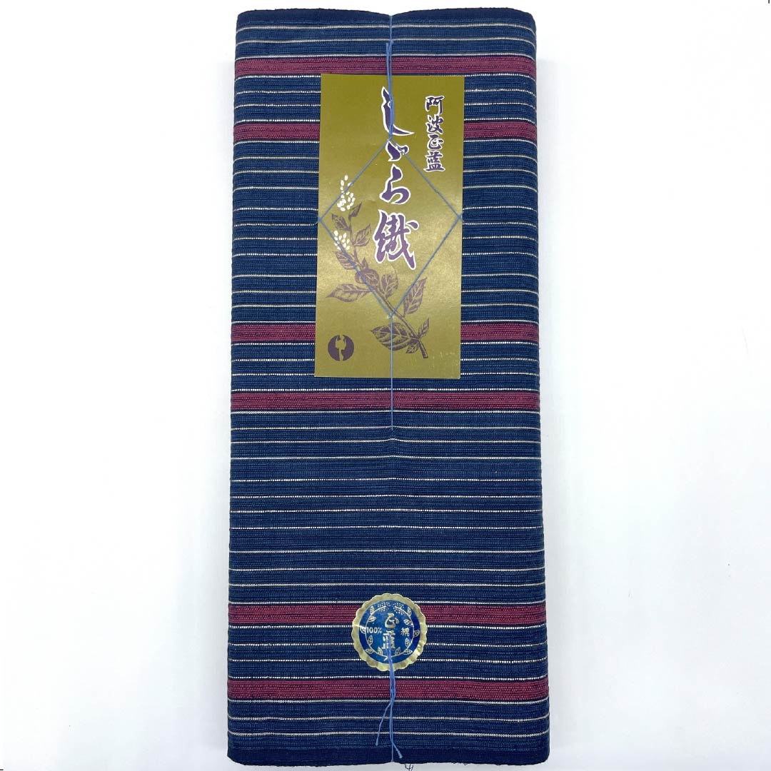 Yukata cloth, cotton, Awa Shijira, Important Intangible Cultural Property, genuine indigo dye, navy blue, S rank, navy blue, 1130000652918