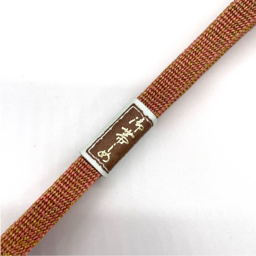 (New old stock) Obi-jime (belt fastener) Pure silk, 3-minute cord, Toki-iro (Toki-iro) Hirata braid, long, new old stock, length approx. 164cm, width approx. 0.9cm, casual, S rank, pink, 1135000812313
