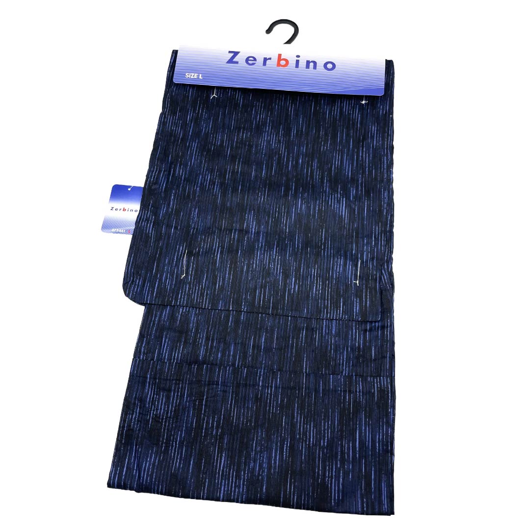 Men's Yukata Cotton NEW Rank Length 149cm Sleeve length 71cm Blue-brown XYLICOOL Cool-touch processing Stripes Unlined Navy 1138000081418