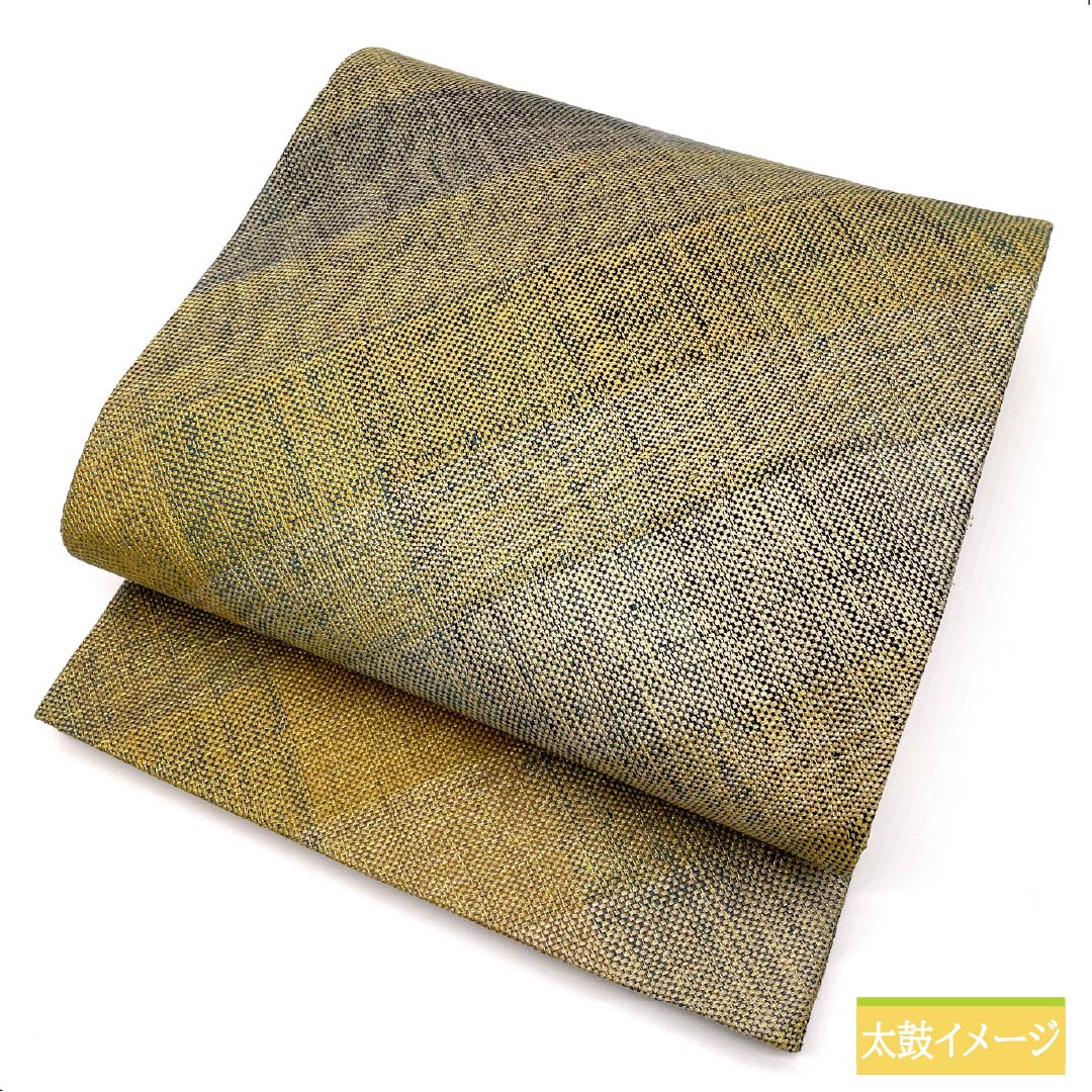 Fukuro Obi, pure silk, made by Hinaya, Nishijin weave, diamond pattern, reversible, obi length 454cm, S rank, full length, semi-formal, gradation style, 1123012622499