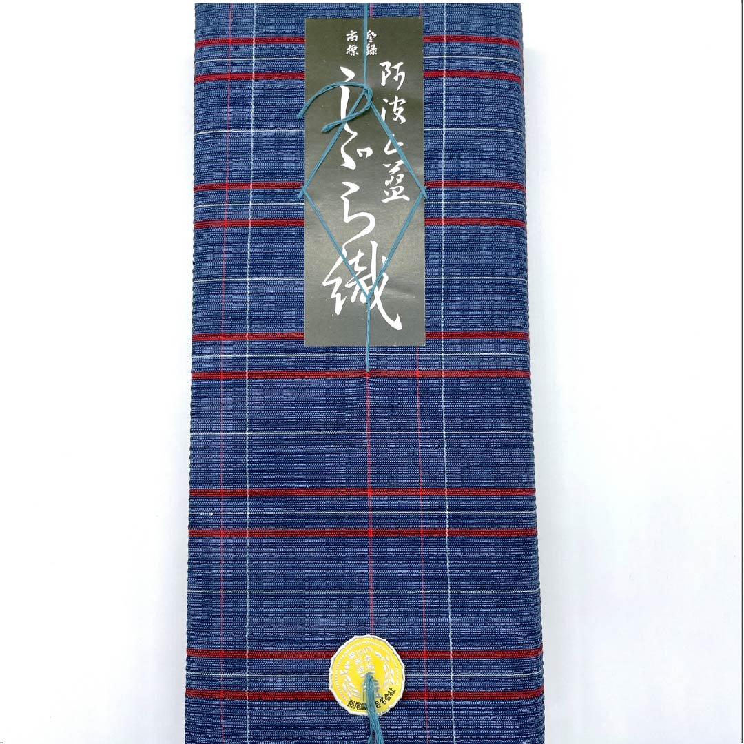 反物 浴衣 木綿 阿波しじら 重要無形文化財 正藍染 裏色(うらいろ) Sランク 青系 1130000632917