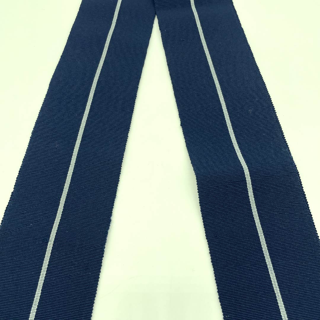 Square obi, pure silk, dark blue iron color, one-piece, length 398cm, width 9.5cm, S rank, blue, 1134000362917