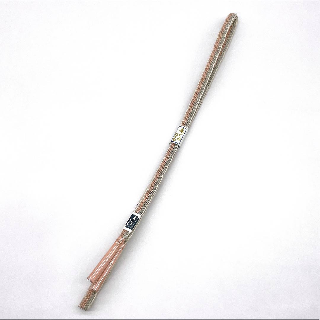 (新品)帯締め 正絹 NEWランク 乙女色(おとめいろ) 単衣用 夏用 長さ約168cm 幅約1.2cm カジュアル 橙系 1135005541326