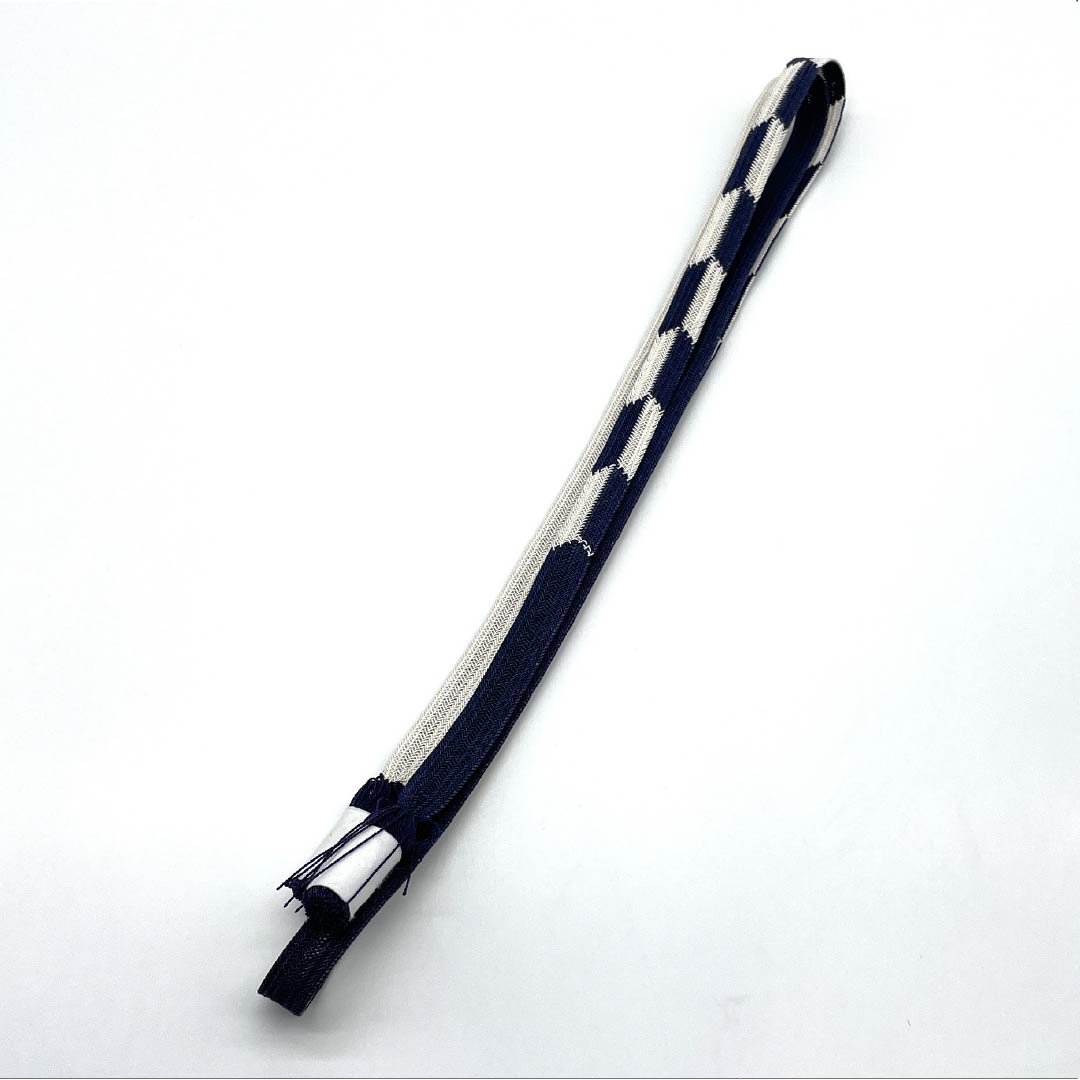 (新品)帯締め 正絹 NEWランク 葡萄鼠色(ぶどうねずいろ) 翠嵐工房 矢羽根 撚り房 長さ約158cm 幅約1.3cm カジュアル 紺系 1135005381318