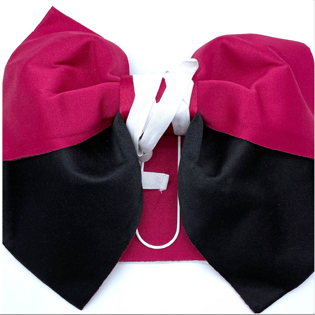 Ready-made obi, strawberry color, plain, polyester, S, red, 1131000532912