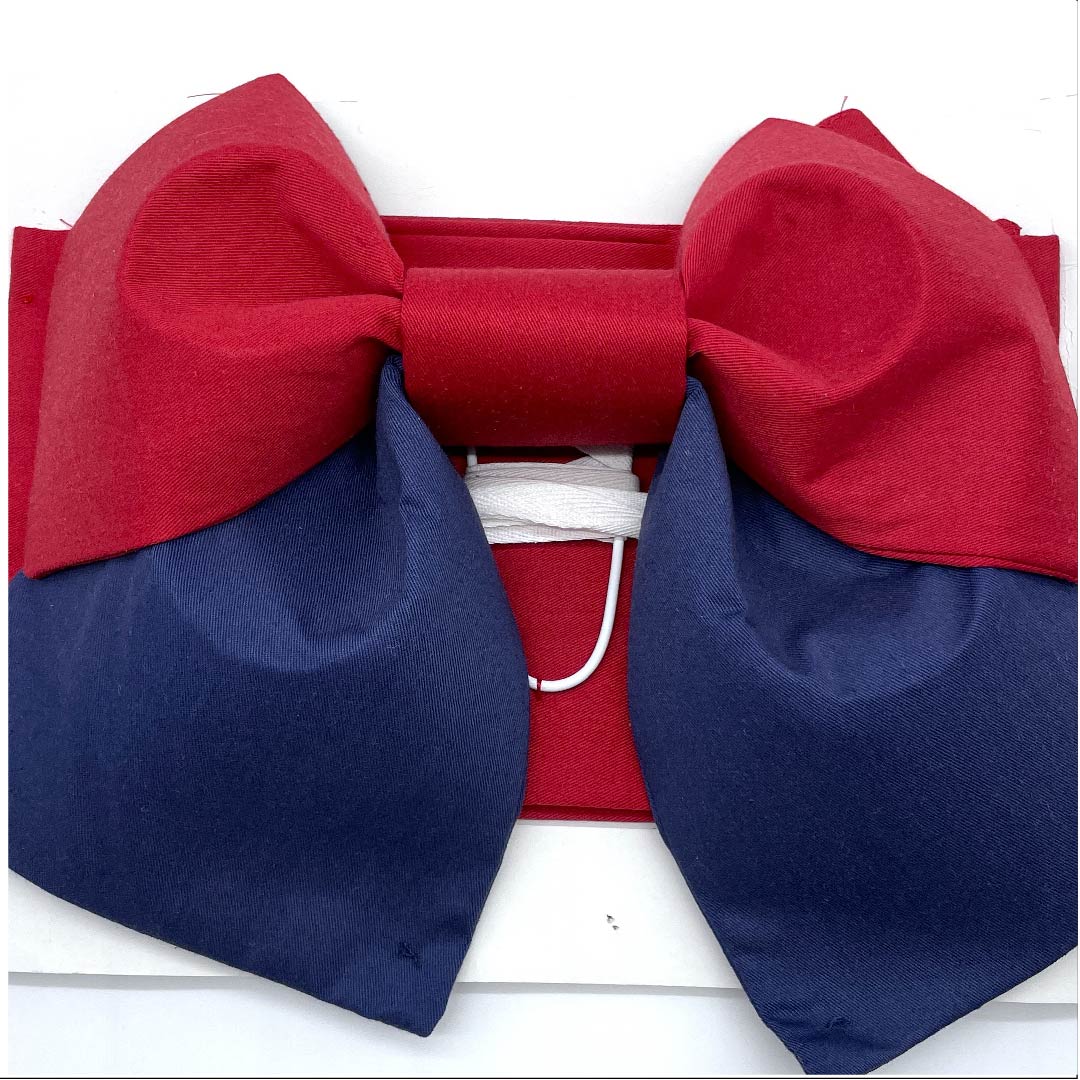 Ready-made obi, madder color, plain, polyester, S, red, 1131000582912