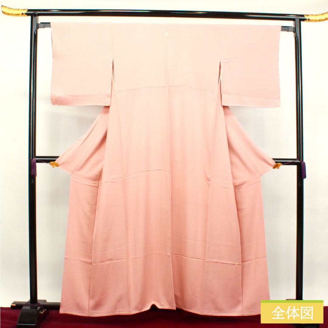 Plain color, pure silk, length 158.5cm, sleeve length 63cm, dawn color, plain color, different hawk feathers, pearl tone finish, lined, S rank, pink, 1114001092313