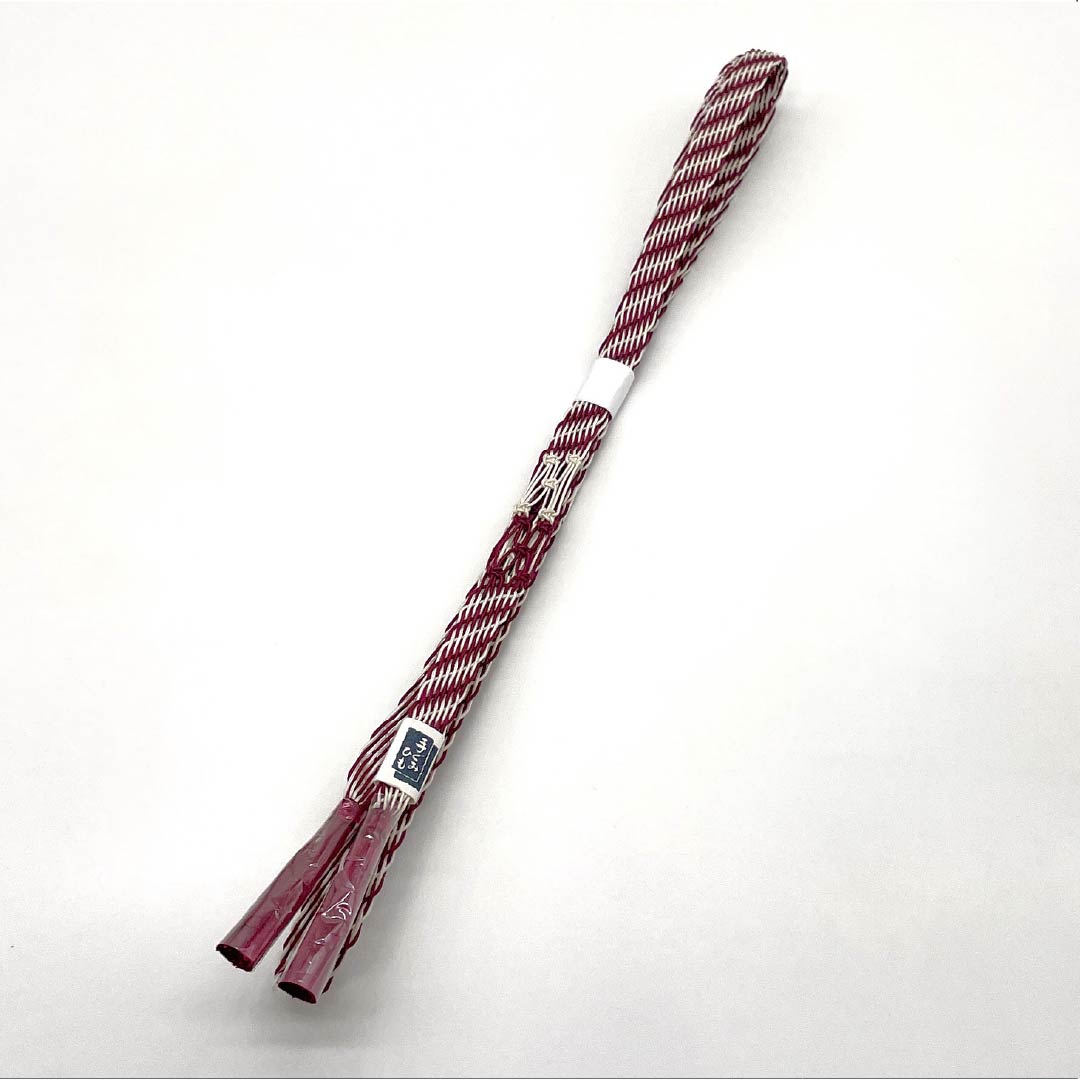 (Brand New) Pure Silk Obijime (Sash Band) - New Rank, Crimson (Dark Red) - For Single-Layer Kimono (Summer Wear) - Length: Approx. 168cm, Width: Approx. 1.4cm - Casual, Red-Based - Product Number: 1135005611312