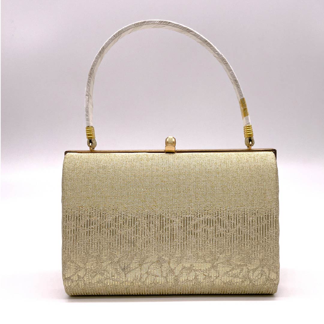 Formal Japanese style bag, gold color (kin-iro), for Tomesode, plain, gold, NEW rank, 113900042121