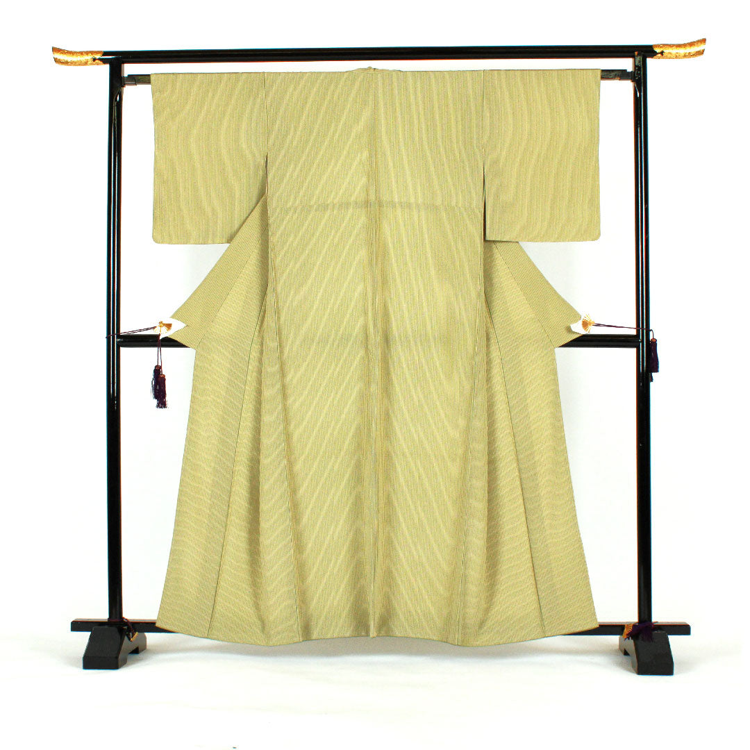 Small pattern, Length 160.5cm, Sleeve length 64cm, Lined, Striped, Polyester, S rank, Green, 1115000612319