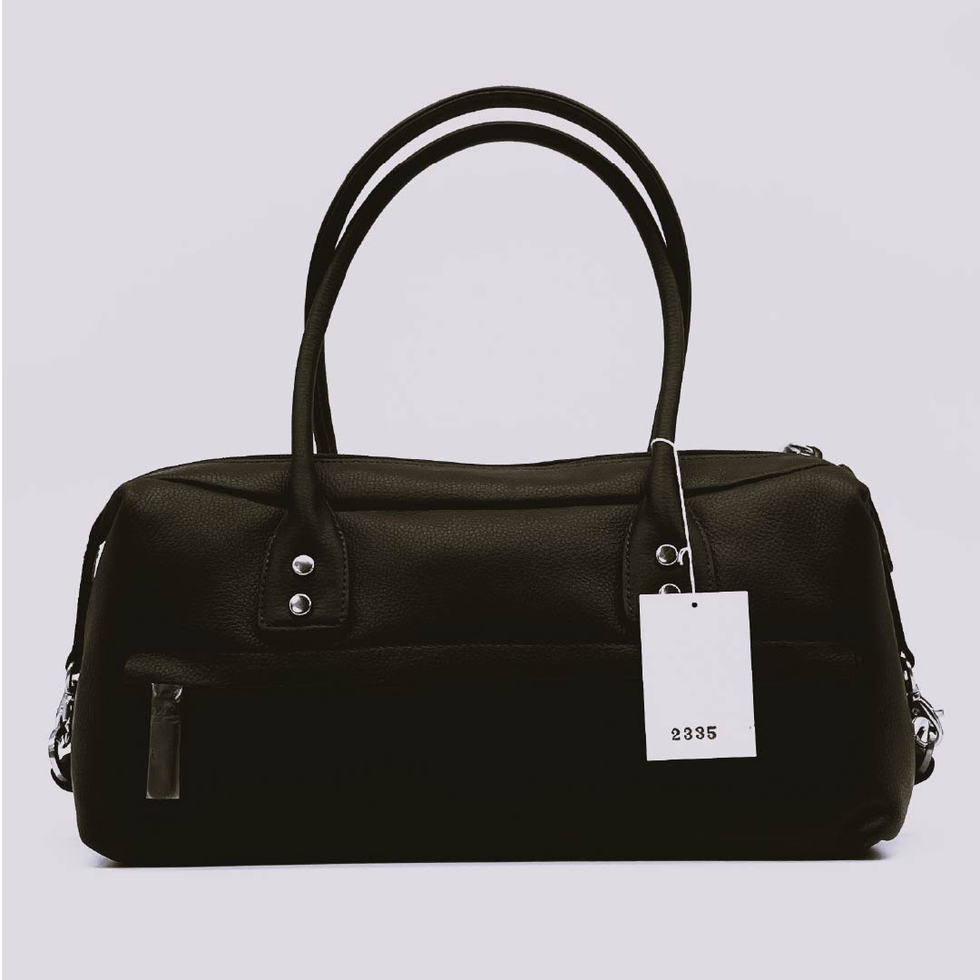 (新古品) 洋装バッグ 牛革 Aランク 新古品 牛革 横長 茶系 119700005314
