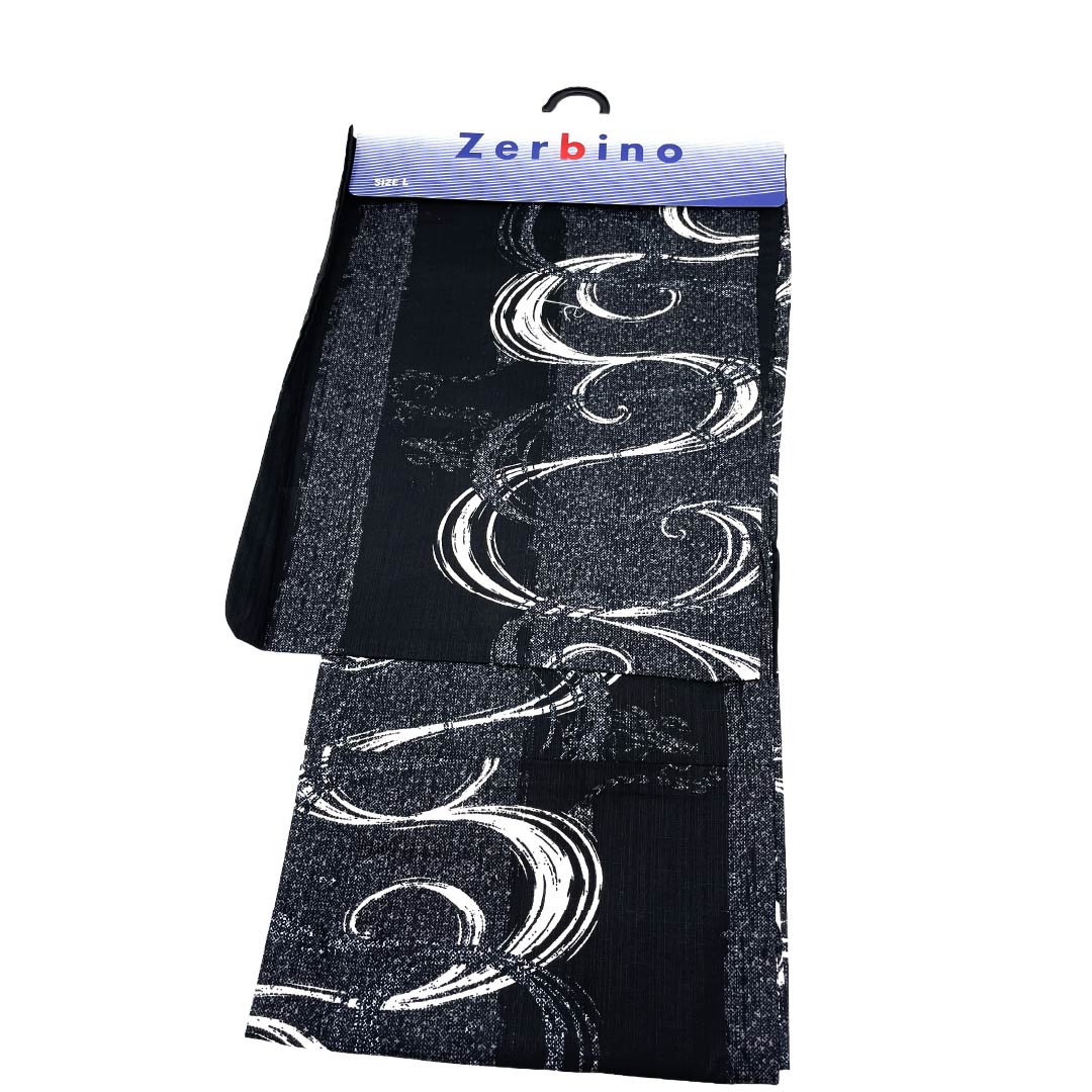 Men's Yukata Cotton NEW Rank Length 149cm Sleeve-to-sleeve 71cm Black XYLICOOL Cool-Touch Finish Geometric Pattern Unlined Black 1138000171410