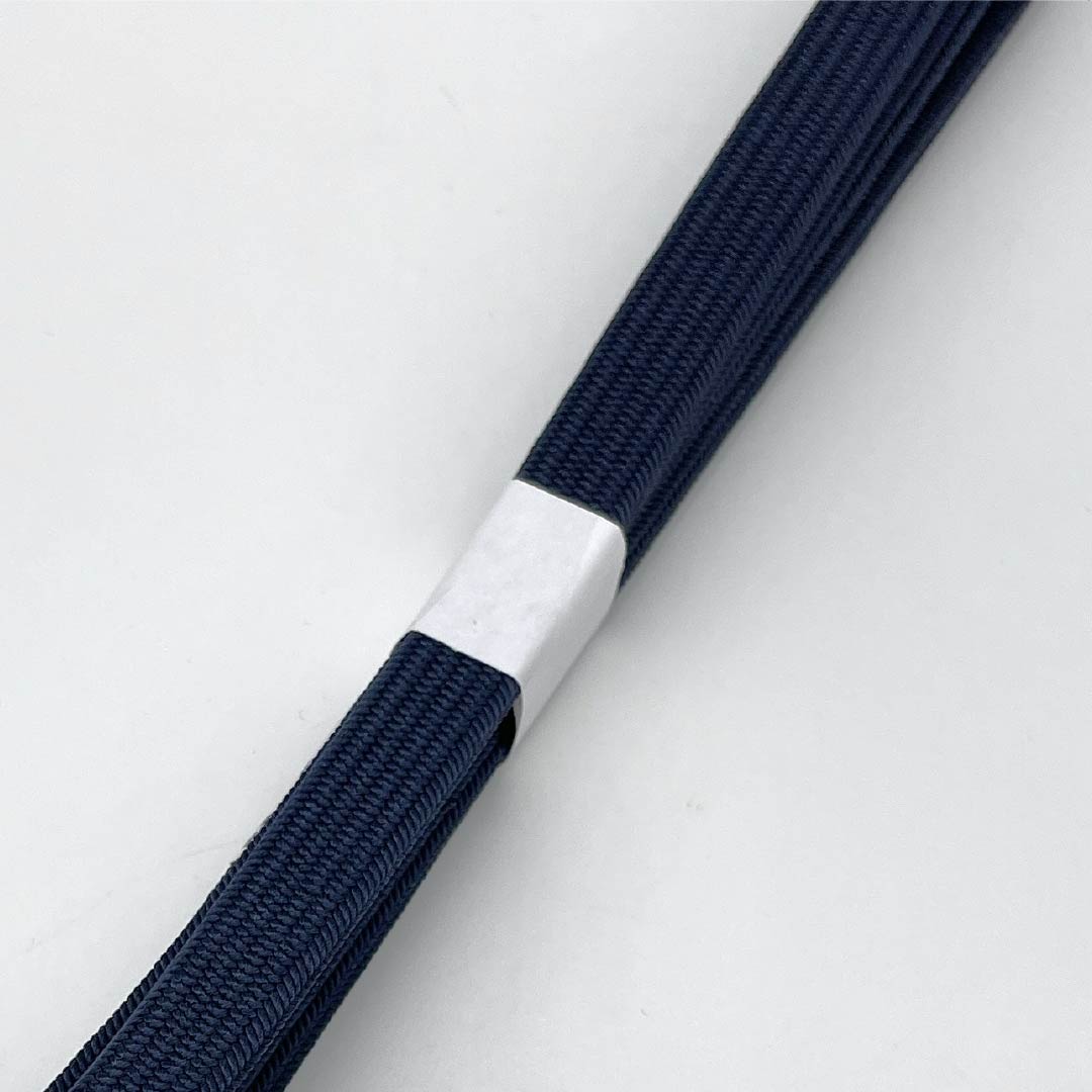 (New) Obiage sash, genuine silk, NEW rank, deep navy blue (noukon-iro), Hirata Kumihimo, Kakuasa Yugenzome, twisted tassel, length approx. 163.5 cm, width approx. 1.3 cm, casual, navy type, 1135005051318