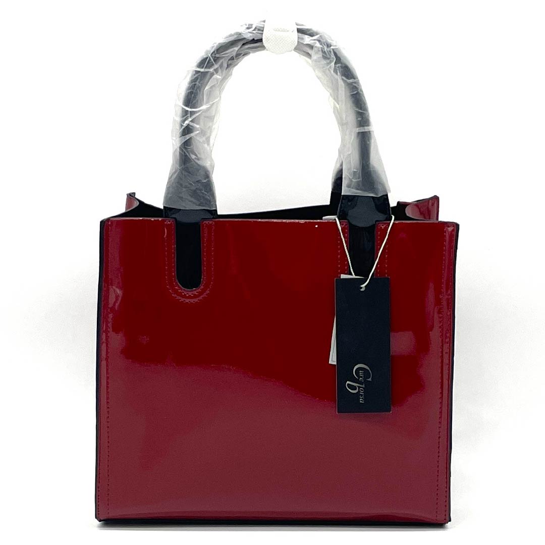 (Like New) Western-style Bag, Cowhide Split Leather, Grade A, Like New, Cowhide Split Leather, 2-Way, Red, 119700034312