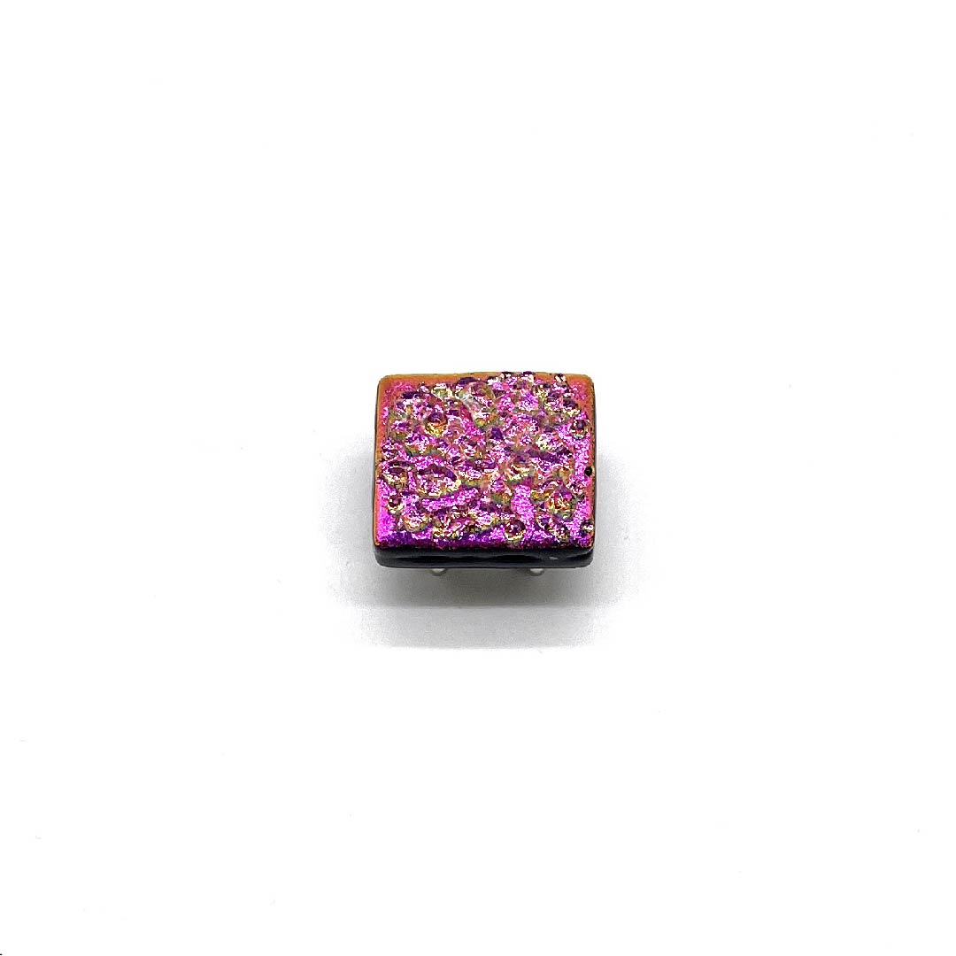 (新古品) 帯留め その他 カジュアル シンプル 四角 長さ約1.5cm 幅約2cm Sランク ピンク系 1137000952913