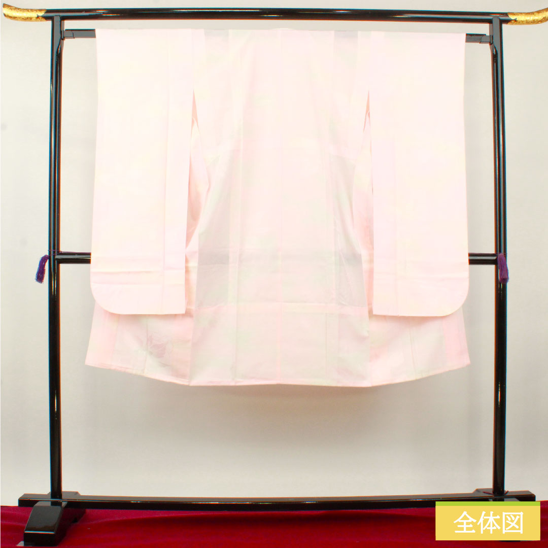 Nagajuban Polyester Length 122cm Sleeve length 62.5cm Unlined Furisode Graduated Dye Washable Kimono S Rank Pink 1129000612213
