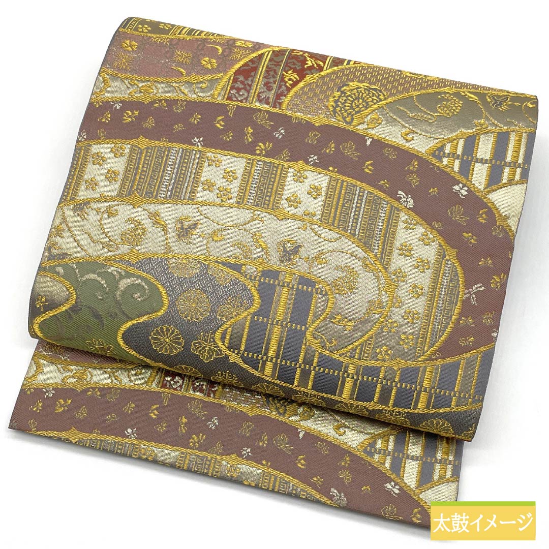 A-Rank Pure Silk Fukuro Obi by Kitade Kogei, Perfect for Tomesode (Tomesode), Artist: Kitade Yosaburo, Classic Pattern, 436cm Long, Six-Ply, Formal, Gradient Pattern, Product Number: 1123015513399