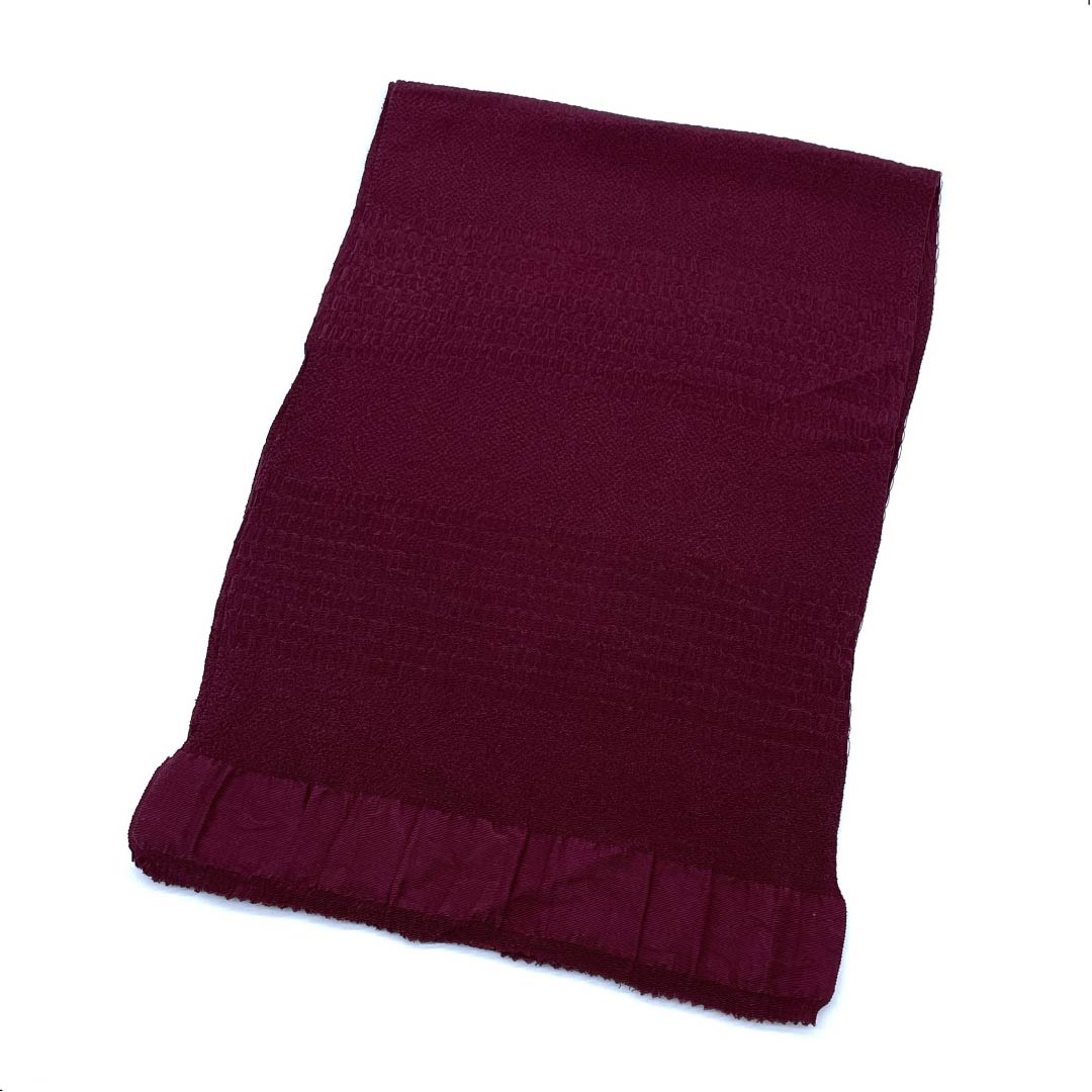 Obiage, pure silk, casual, mulberry color, plain, length 166cm, width 27cm, S rank, purple, 1136000452920