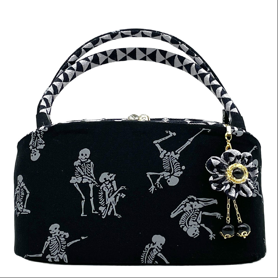 Japanese-style bag Casual NEW rank Black color (kuro-iro) Skull scale pattern Black series 113900140110