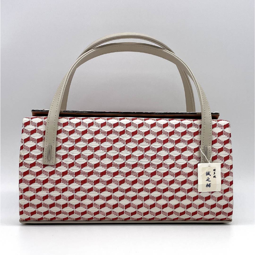 (Like New) Casual Japanese Bag, New Rank, Hakata Ori Okura Orimono Seinosuke Rikyu Bag, Red, 113900111112