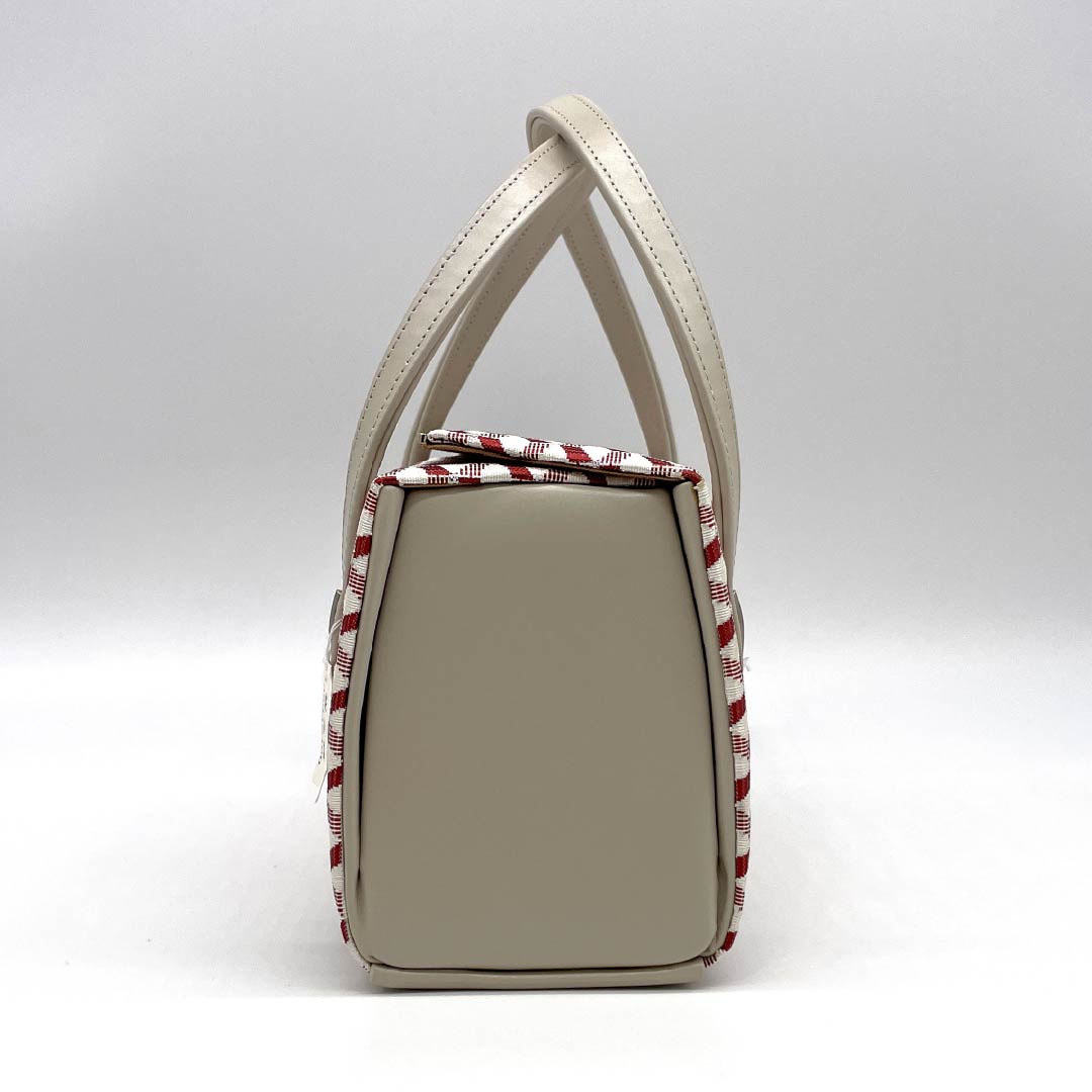 (Like New) Casual Japanese Bag, New Rank, Hakata Ori Okura Orimono Seinosuke Rikyu Bag, Red, 113900111112