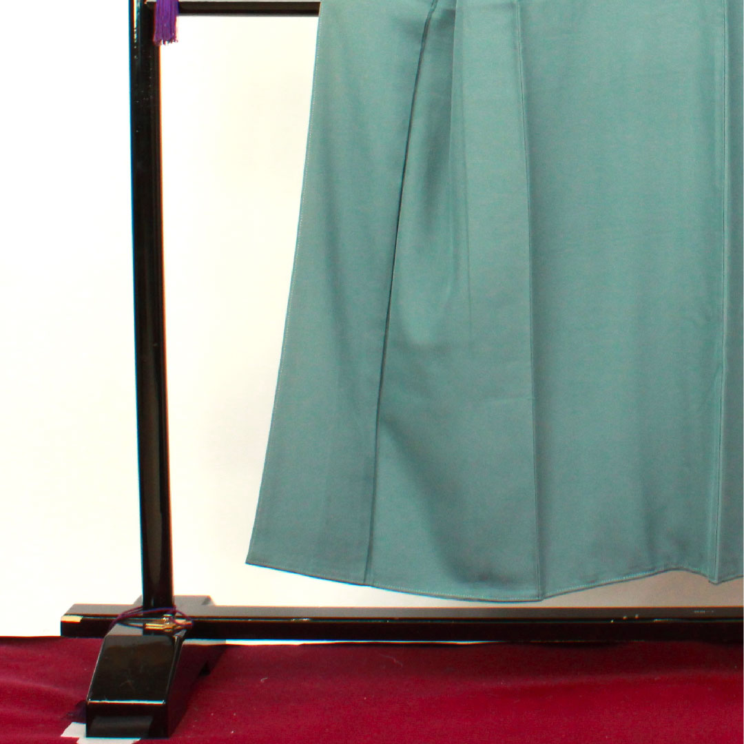 色無地 藍砥茶色 素無地 身丈152.5cm 裄丈59.5cm 袷 正絹 Aランク 青系 1114000633217