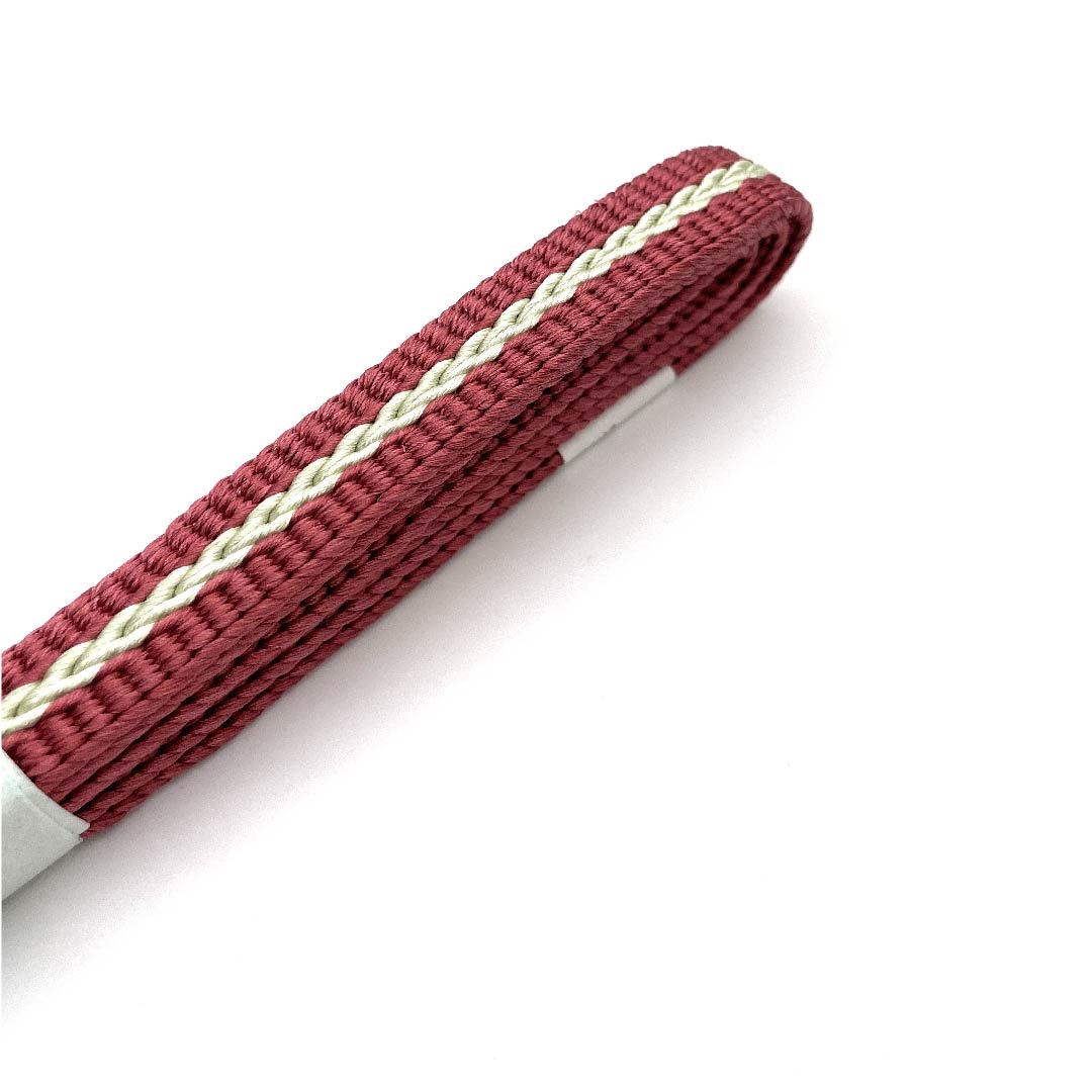 (新古品) 帯締め 正絹 四分紐 長春色(ちょうしゅんいろ) 手組紐 新古品 長さ約159cm 幅約1.5cm カジュアル Sランク ピンク系 1135001472913