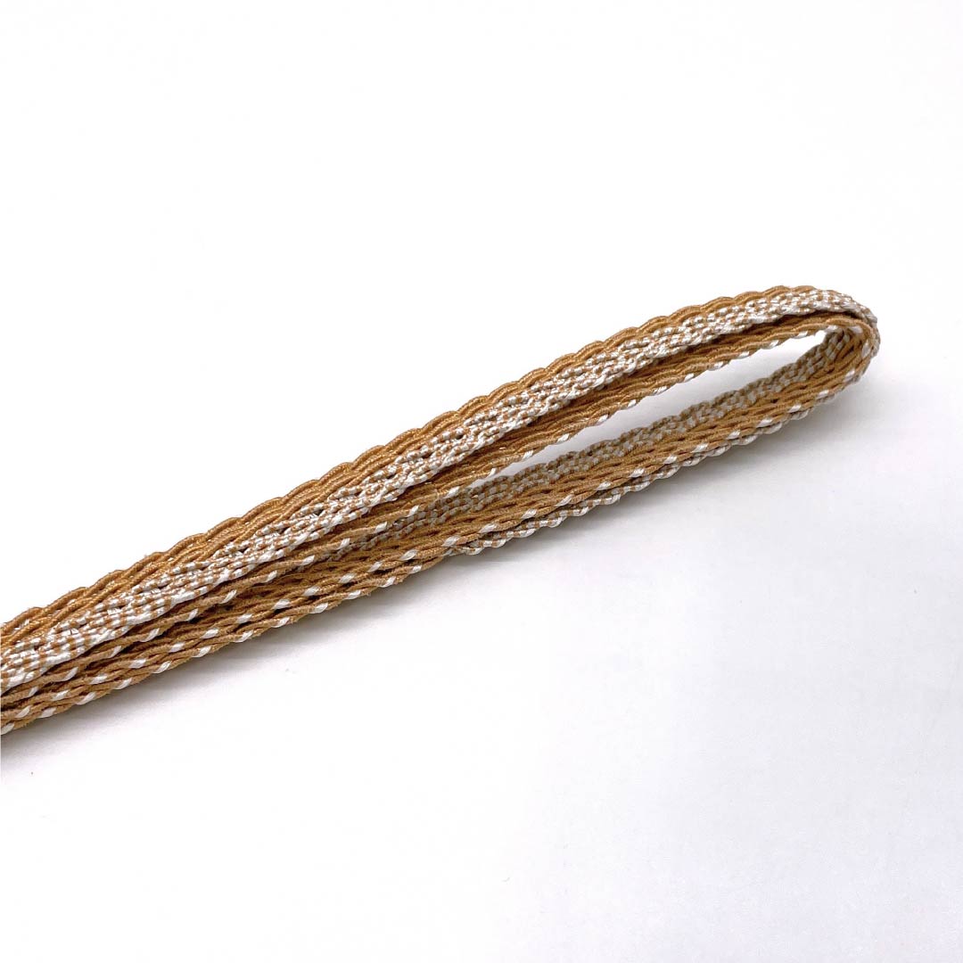 (Brand New) Pure Silk Obi-jime (Sash Band) in Apricot Color (New Rank) for Single-Layer Kimono (Summer Wear), Length: Approx. 168cm, Width: Approx. 1.2cm, Casual, Orange, Item Number: 1135005561326