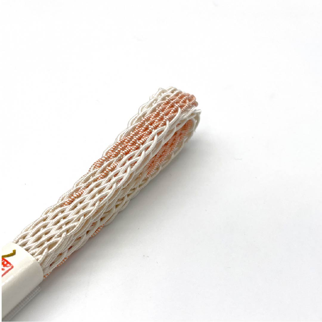 Obijime (silk obi) - quarter string, white, for summer, length 166.5cm, width 1.5cm, casual, S rank, white, 1135003272311