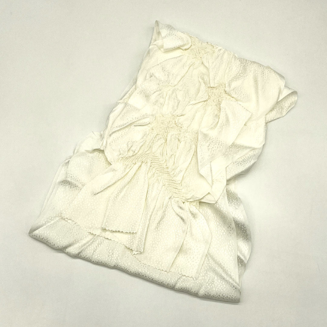 (新古品) 帯締め・帯揚げセット 正絹 NEWランク 乳白色(にゅうはくしょく) 留袖用 紅葉 古典柄 長さ約158cm 幅約1.5cm フォーマル 白系 1141000361311