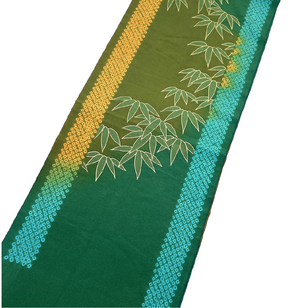 帯揚げ 正絹 セミフォーマル 紅海老茶色(べにえびちゃいろ) 菊 花柄 山路文様 長さ約168cm 幅約29cm Sランク 茶系 1136000602914