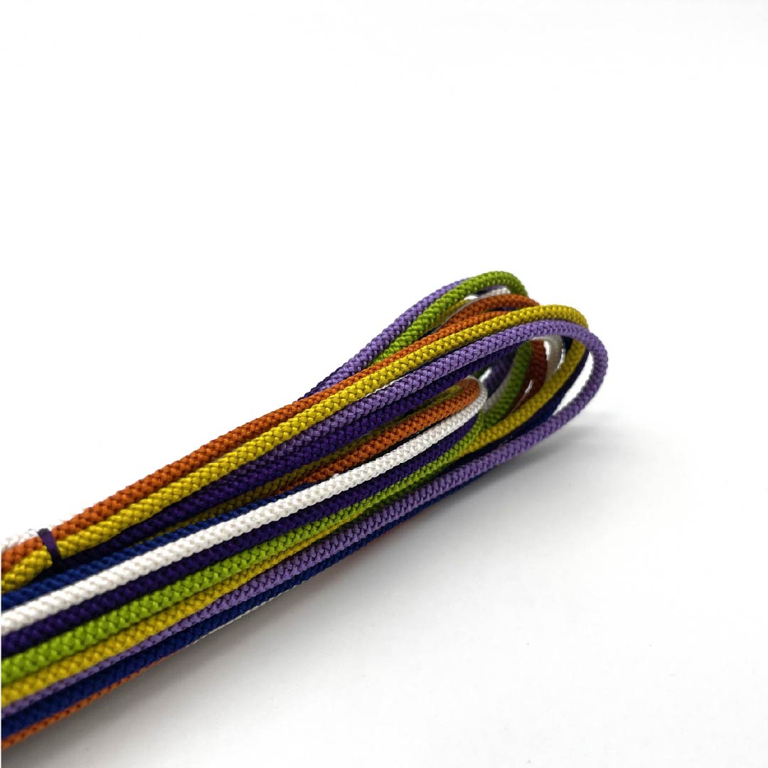 (Like new) Pure silk obijime (sash band), S-rank, colorful and stylish, with twisted tassels, approximately 159cm long and 1.1cm wide, casual, gradient finish. Product number: 1135004932399