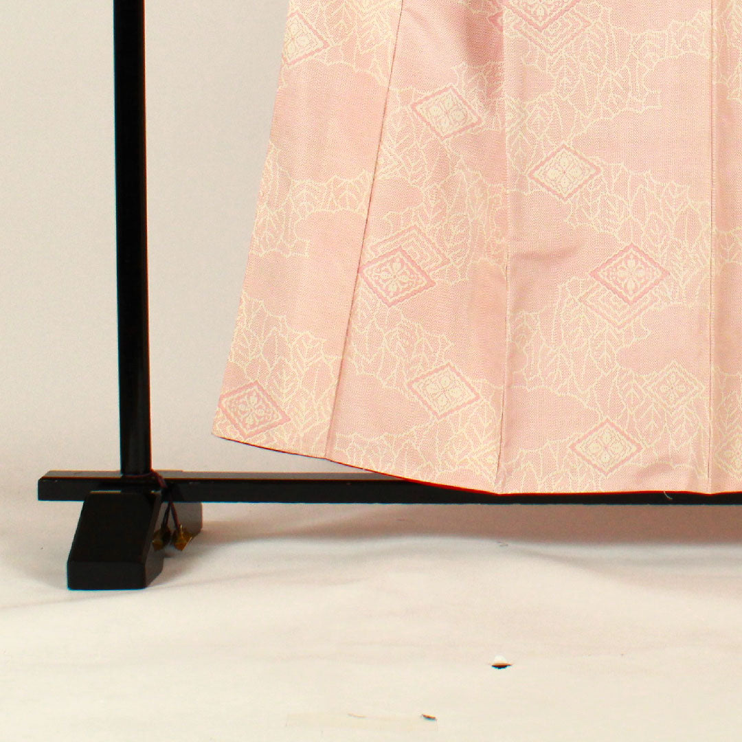 Tsumugi Length 158.5cm Sleeve length 62.5cm Cloud pattern Geometric pattern Poly S rank Awase Pink 1116001162313