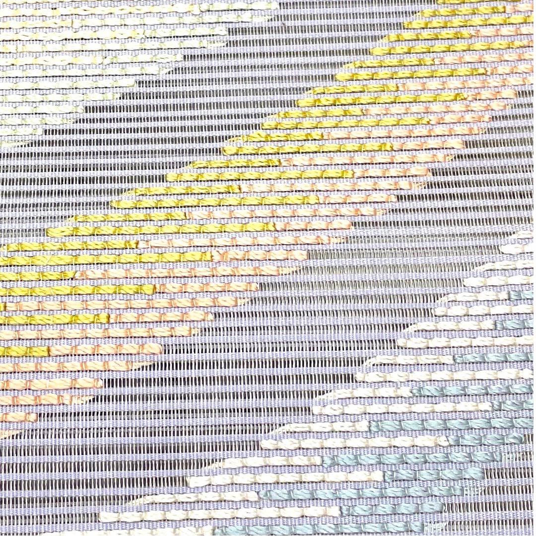(Brand new, unused) Fukuro Obi, Summer Obi, White Copper Color, Geometric Pattern, Summer Obi Length 452cm, Pure Silk, NEW Rank, Point Pattern, Semi-Formal, Gray, 1123008491422