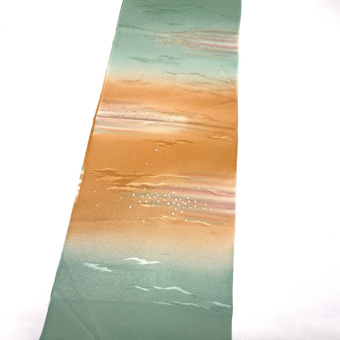 Obiage Silk S-Rank Semi-formal Uraha-iro and Anzu-iro Haze Gradation Length approx. 181cm Width approx. 29cm Gradation type 1136002842999