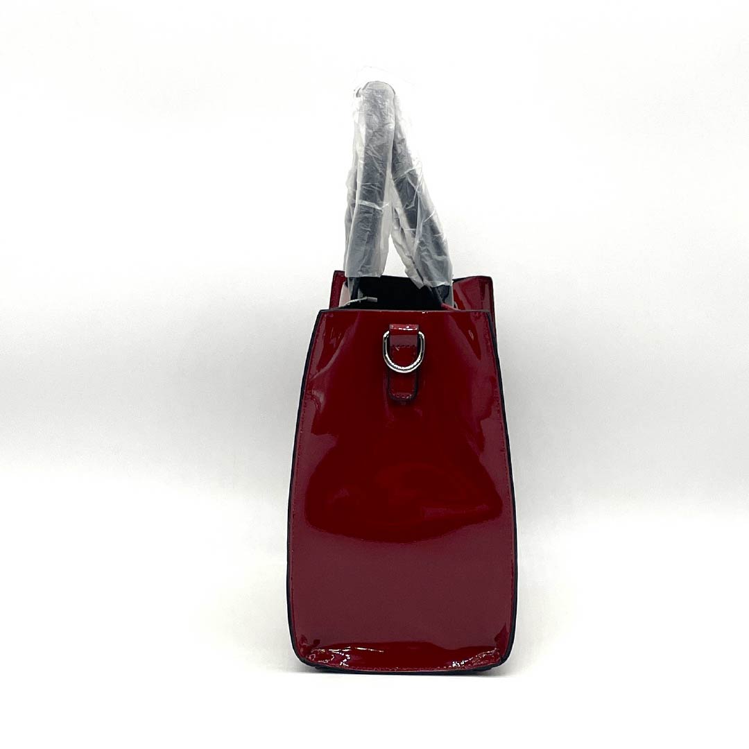 (Like New) Western-style Bag, Cowhide Split Leather, Grade A, Like New, Cowhide Split Leather, 2-Way, Red, 119700034312