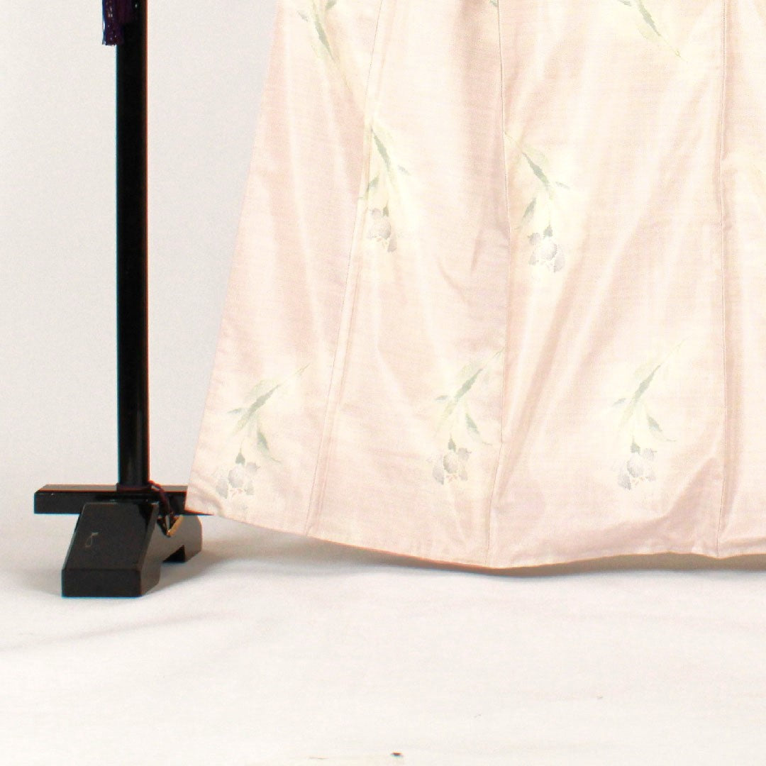 大島紬 身丈166cm 裄丈67cm 都喜ヱ門 7マルキ 花模様 正絹 Aランク 袷 ピンク系 1116000923413