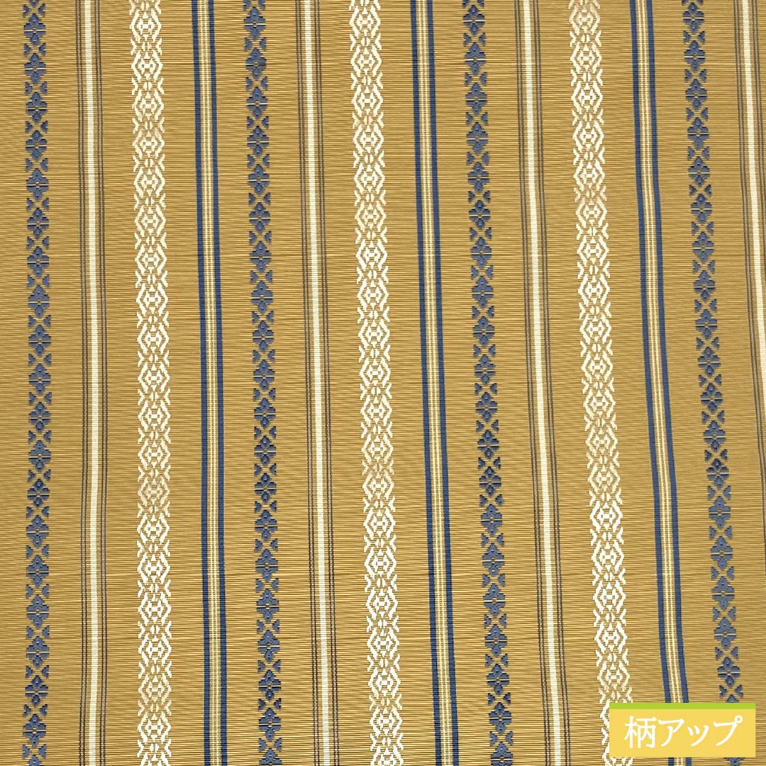 Nagoya Obi, Pure Silk, S-Rank, Straw-Colored, Hakata-Weave, Kenjo Pattern, 365cm Long, Full Length, Casual, Beige, Item Number: 1124009432325, Nagoya Style