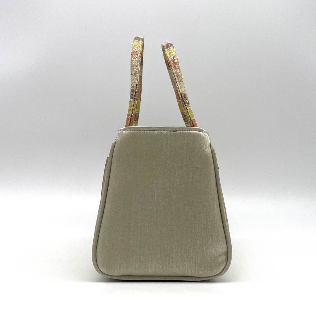 (Like New) Semi-Formal Japanese Style Bag, New Rank, Shosoin Design Rikyu Bag, Beige, 113900119125