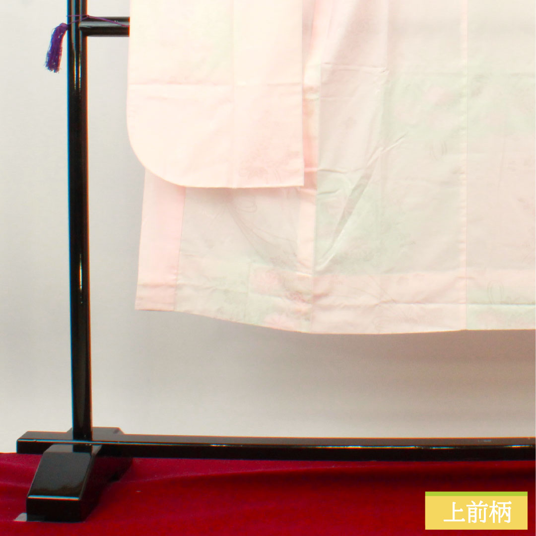 長襦袢 ポリエステル 身丈137.5cm 裄丈64cm 単衣 振袖用 ぼかし染 洗える着物 Sランク ピンク系 1129000622513