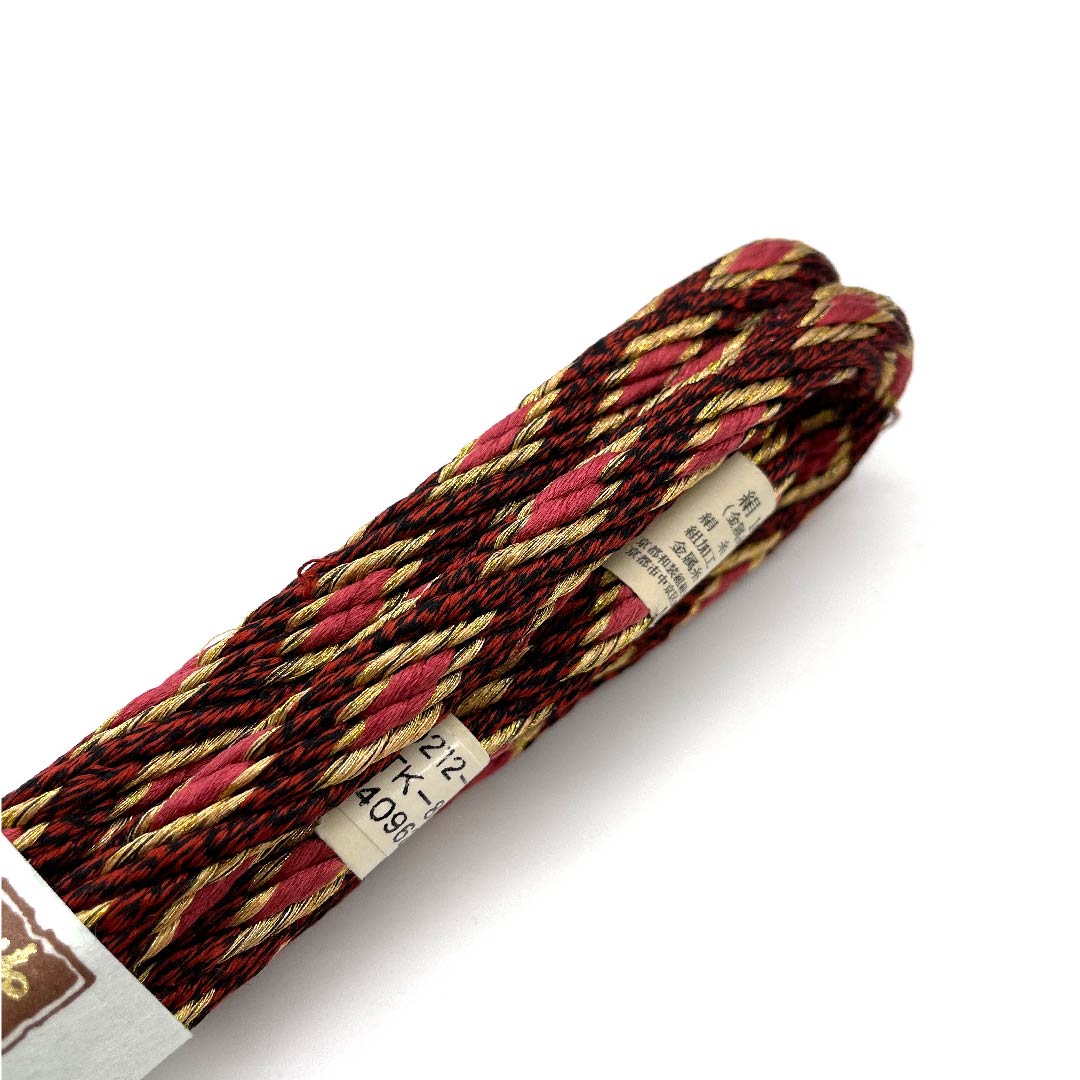 (New old stock) Obijime (sash fastener) Pure silk, quarter string, gradation, metallic thread used, new old stock, length approx. 159cm, width approx. 1.5cm, semi-formal, S rank, gradation style, 1135001432999
