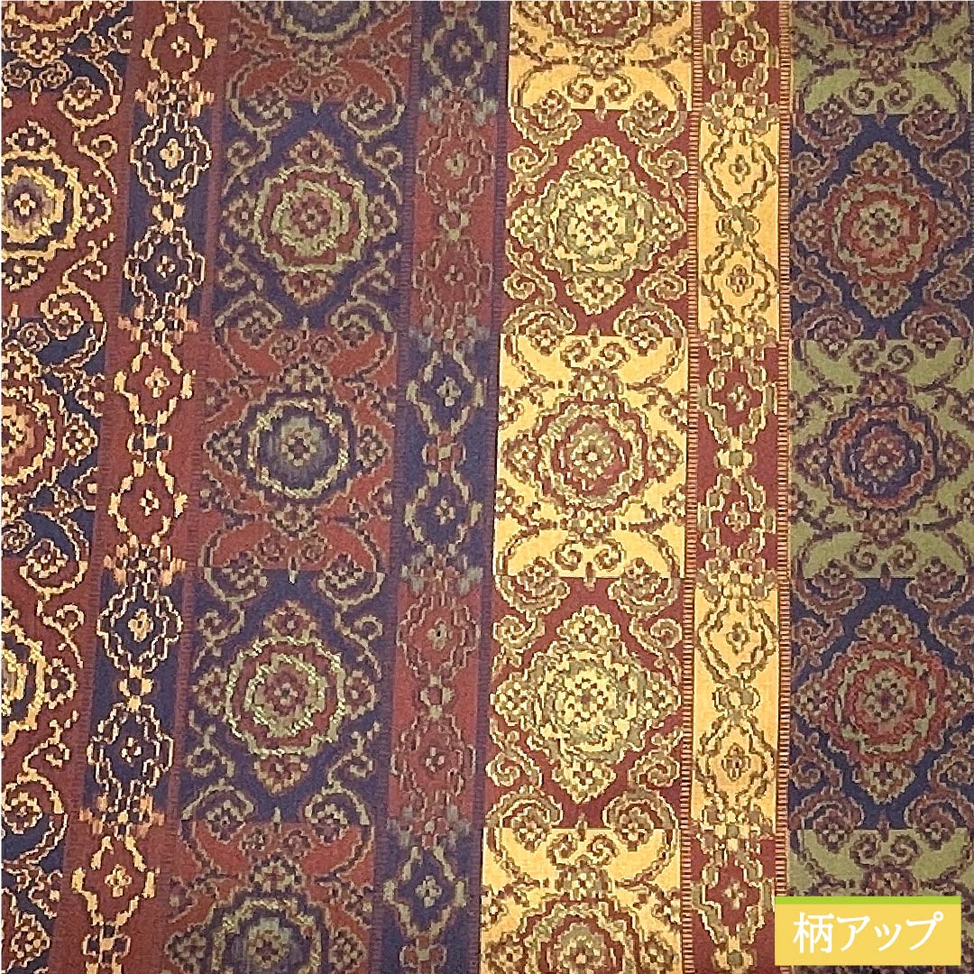 Nagoya obi, azuki bean brown, Shoba weave, classic pattern, Shosoin pattern, obi length 358cm, pure silk, S rank, full length, casual, brown, 1124005322314, open style