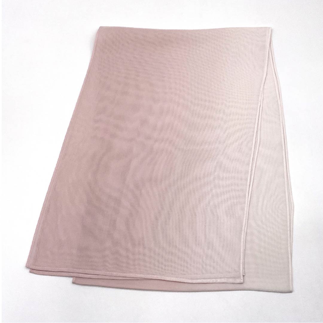 帯揚げ 正絹 NEWランク セミフォーマル 桜色(さくらいろ) グラデーション 夏物 単色 長さ約180cm 幅約29.5cm ピンク系 1136001031913